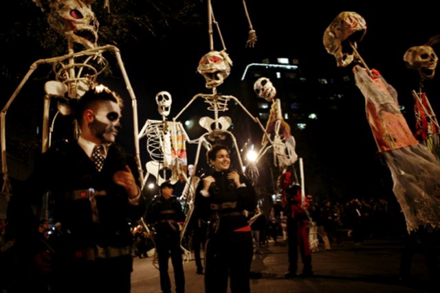 The Big Apple's world-famous Halloween celebration, the Village Halloween Parade, began as a giant puppet show in an apartment complex courtyard. 