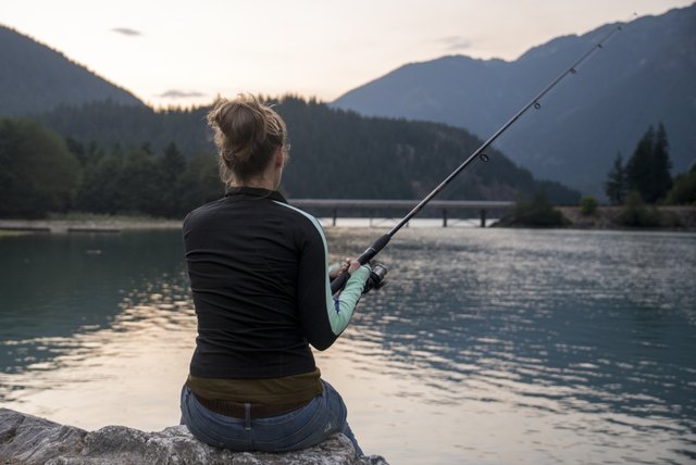 You're fishing in a river or stream: where's the best place to cast your line?