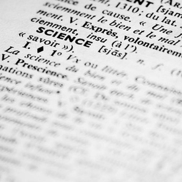 Background Information for Science Projects Synonym