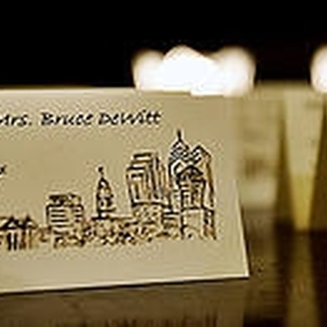 Wedding Table Place Card Etiquette Synonym