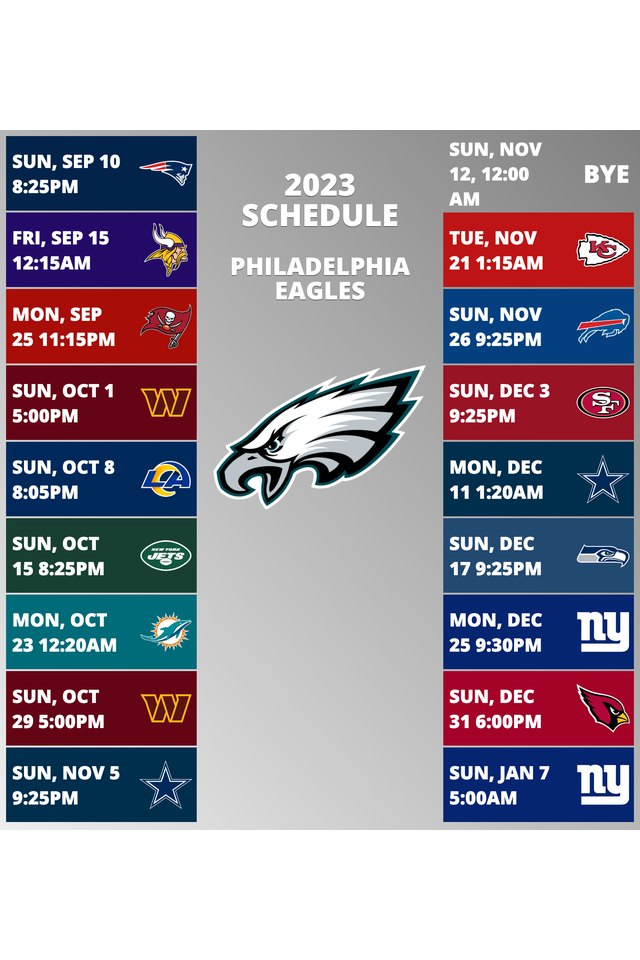Philadelphia Eagles Schedule
