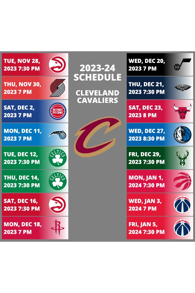 Cleveland Cavaliers 2022-23 schedule