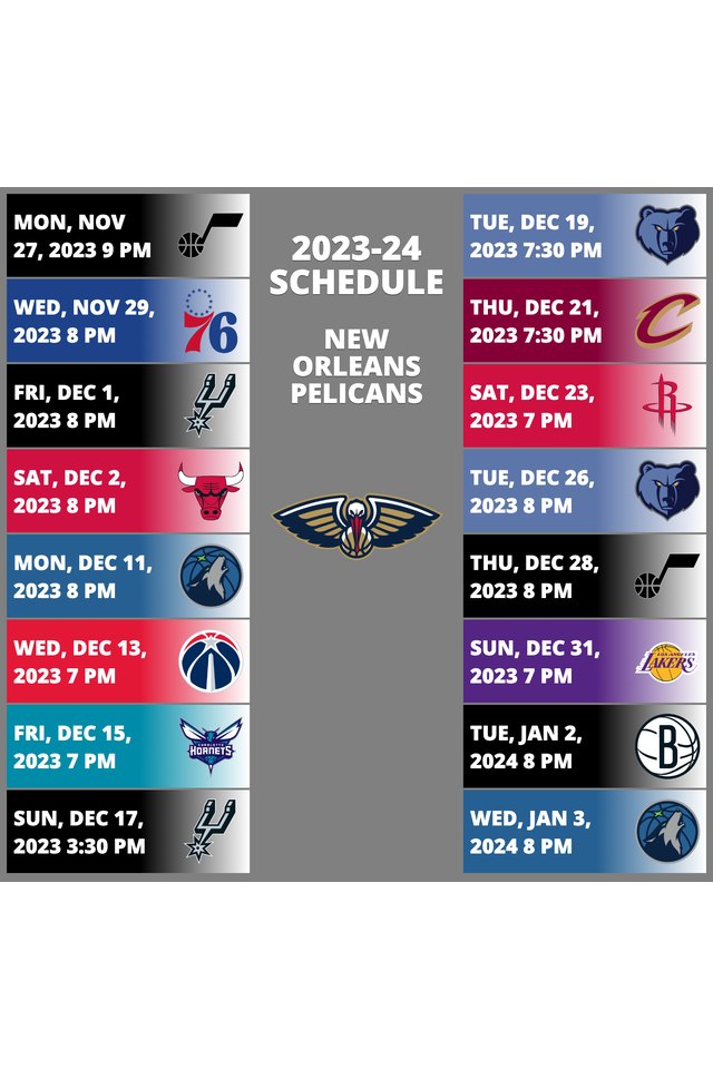 new_orleans_pelicans Schedule
