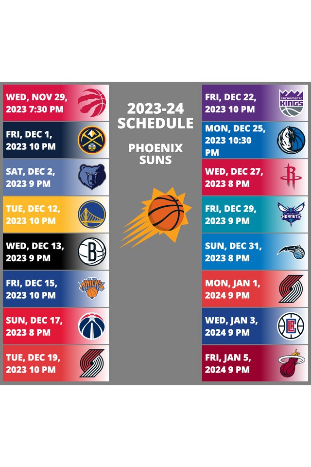 Phoenix Suns Official Lineup 2023-2024 