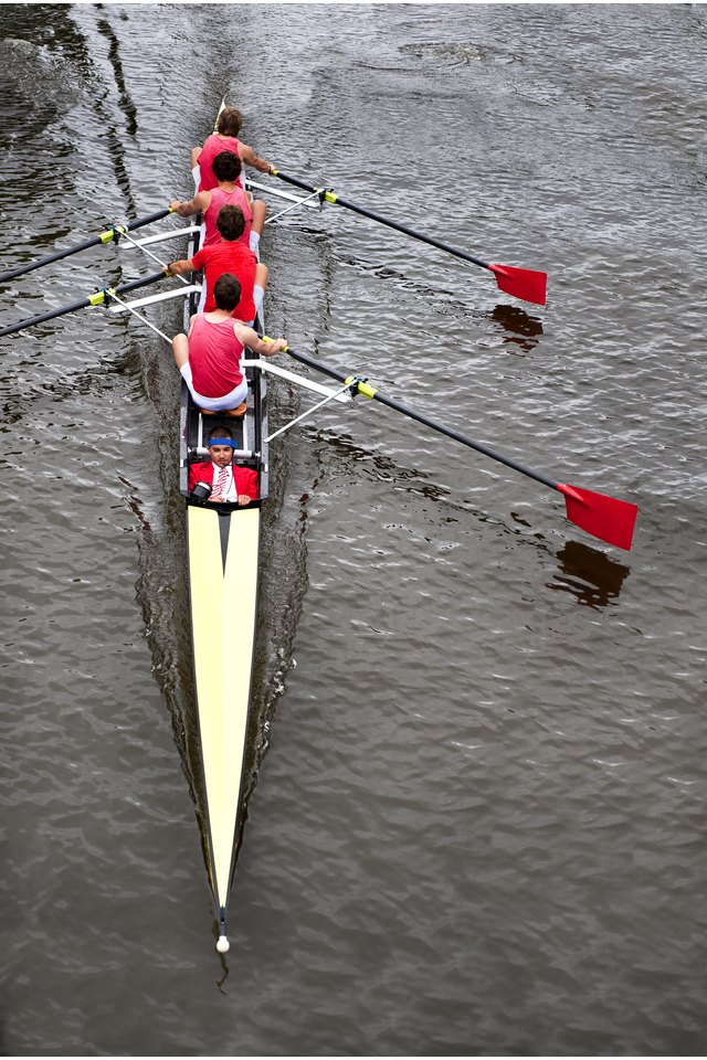 Coxed four from above