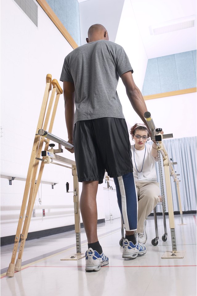 Man with physical therapy