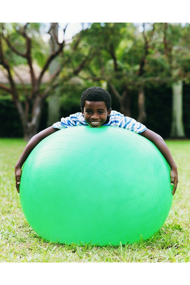 Inflatable exercise online balls