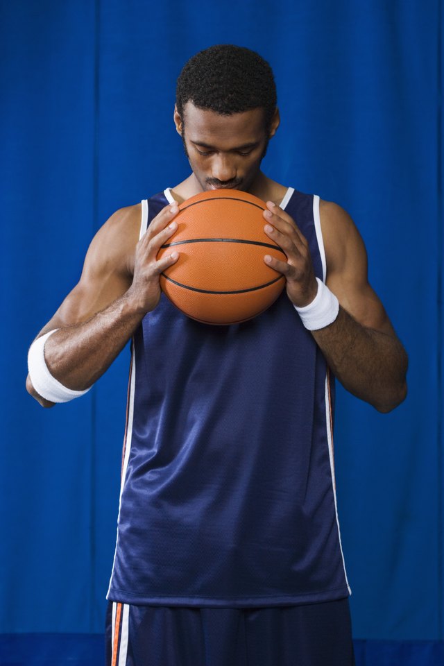 Man with basketball