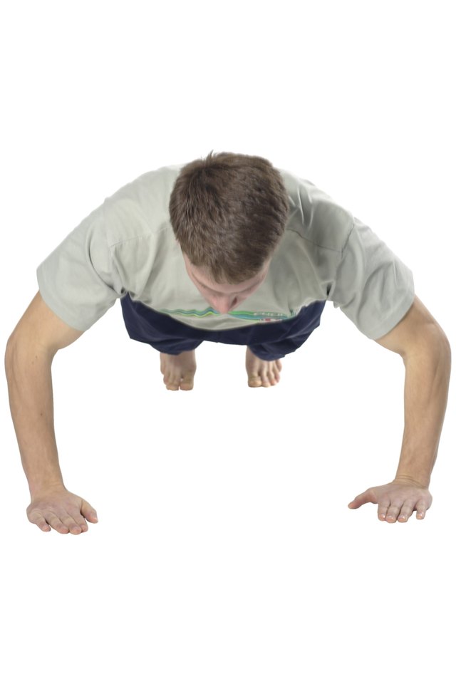 Man doing pushups