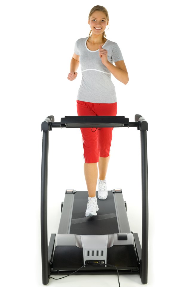 Woman on treadmill