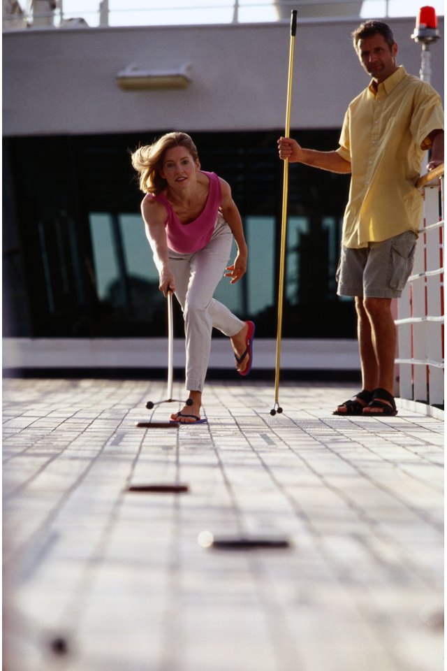 Shuffleboard on Caribbean Cruise