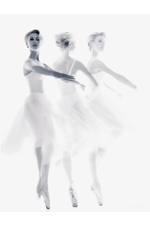 Ballet dancer pirouetting (multiple exposure)