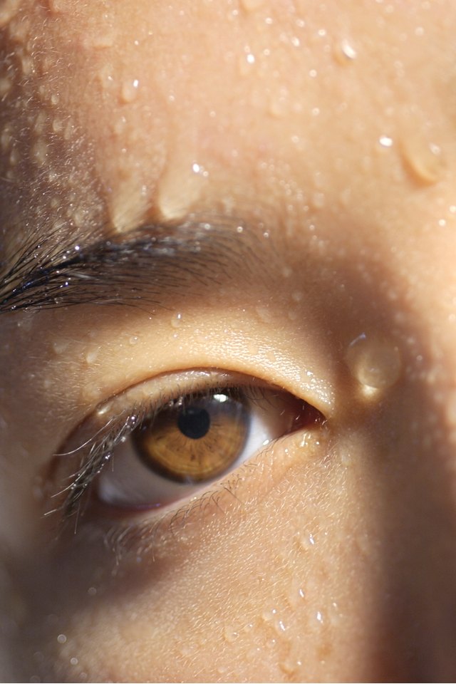 Close-up of wet eye
