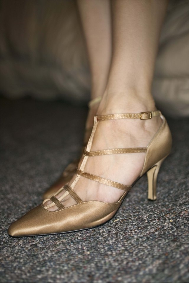 Woman's foot in high heel shoe