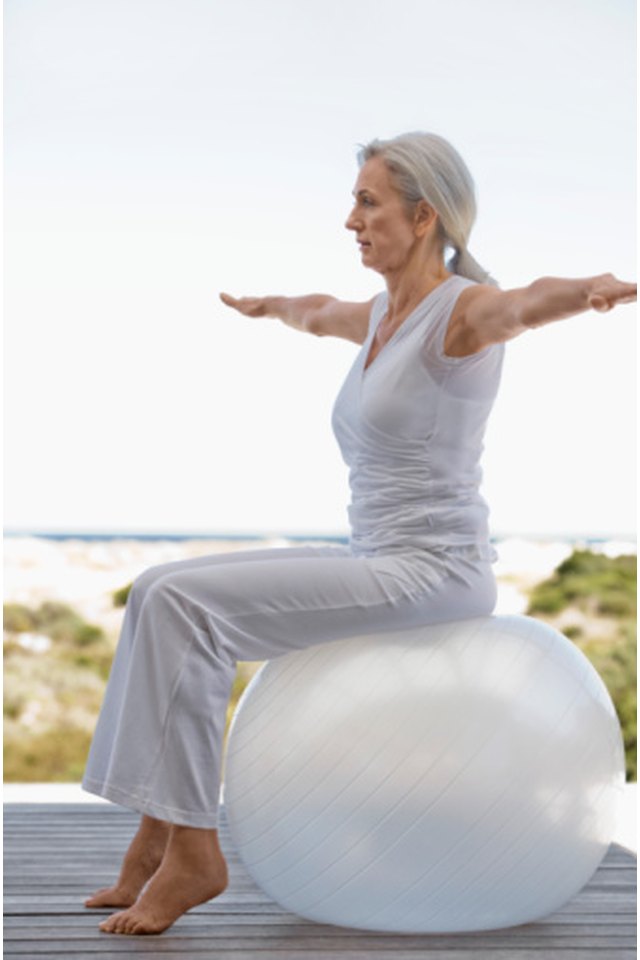 seated stability ball exercises