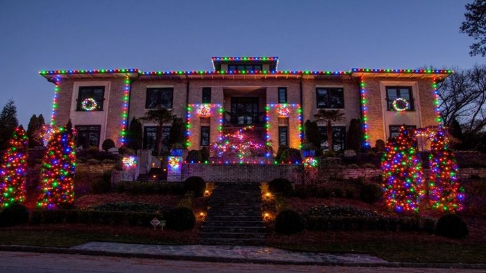 house decorated christmas lights in georgia