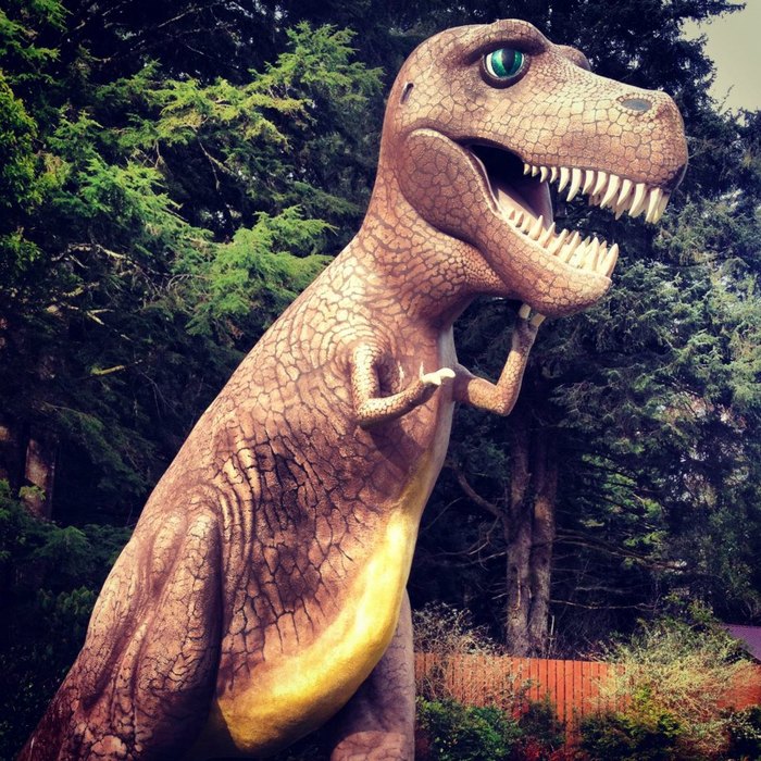 A dinosaur theme park for families