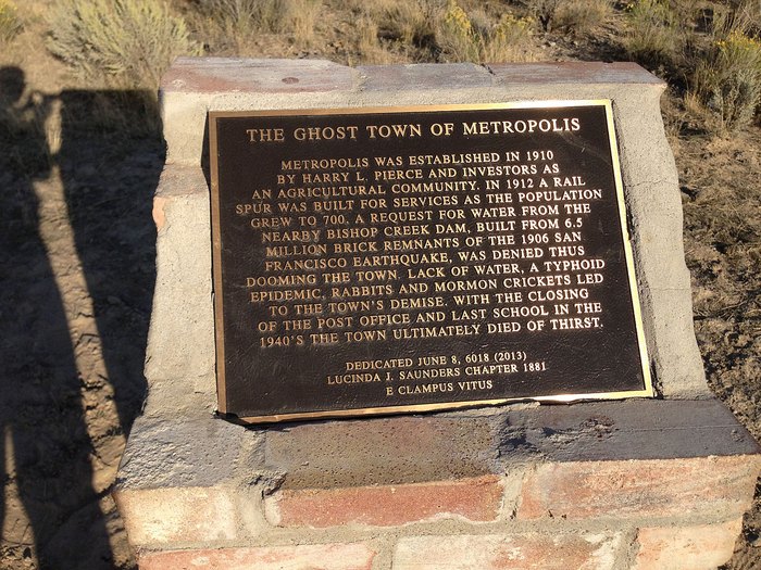 Metropolis Ghost Town Located Northwest Wells Nevada