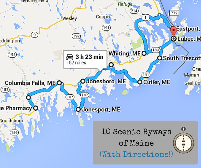 best drives in maine