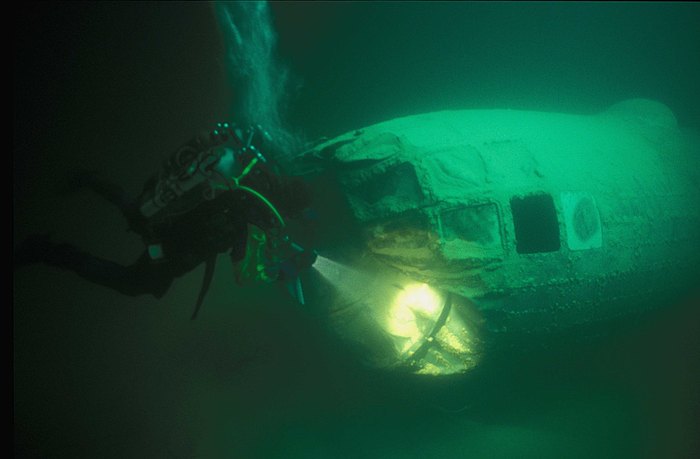B-29 Superfortress Bomber Hidden Beneath Lake Mead