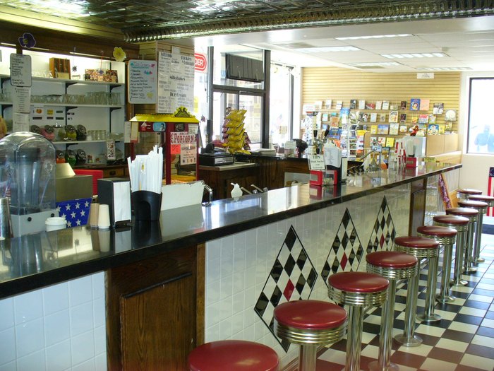old-fashioned soda fountain