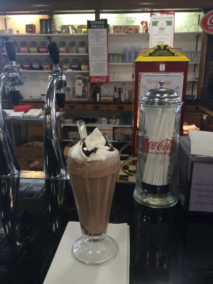 old-fashioned soda fountain