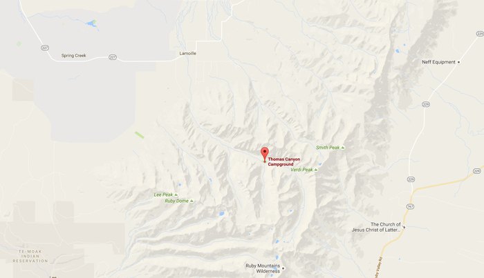 Thomas Campground Map