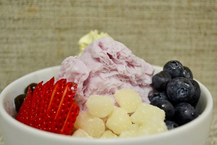 Taro shaved ice