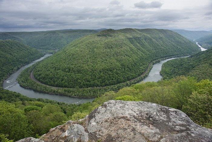 Grandview At The New River Gorge National River Area Has A Canopy Of ...