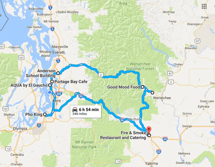 The Epic 3-Day Washington State Restaurant Road Trip