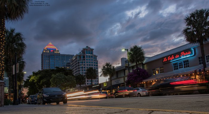 las olas fort lauderdale at night