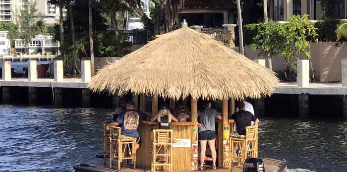 A Trip On The Floating Tiki Bar Cruisin Tikis In Florida Is The