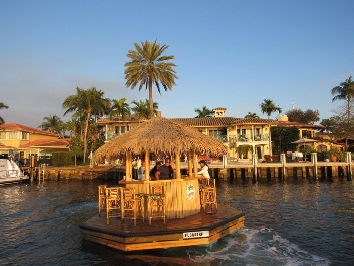 A Trip On The Floating Tiki Bar Cruisin Tikis In Florida Is The