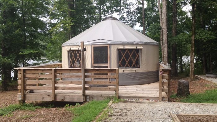 Stay In A Yurt At Sweetwater Creek State Park In Georgia