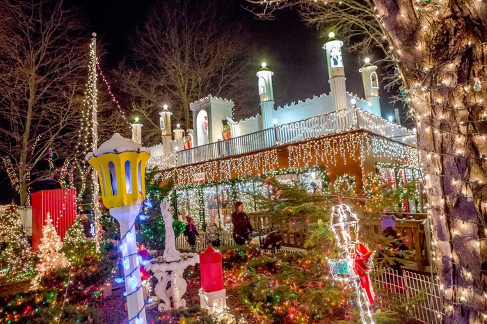 The Magical ZooLights Christmas Reindeer Village In Massachusetts