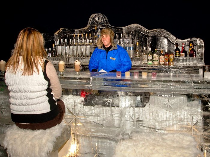 This Beautiful Bar In Maine Is Made Of 20,000 Pounds Of Crystal Clear Ice