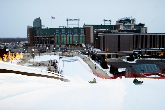 Green Bay Packers Titletown District Sledding Hill / ROSSETTI