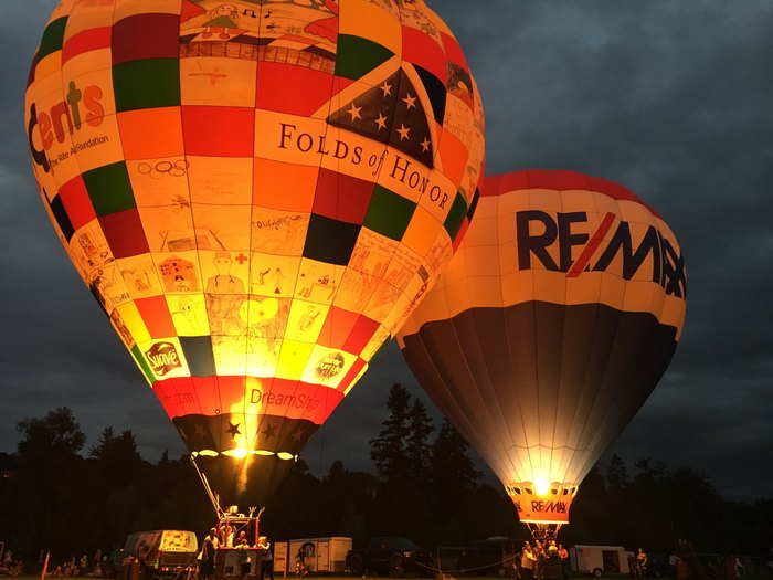 The Balloon Glow At Festival Of Balloons In Tigard Oregon Is Magical
