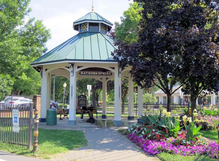 Congress Park In Saratoga, New York Has A Carousel And Natural Springs