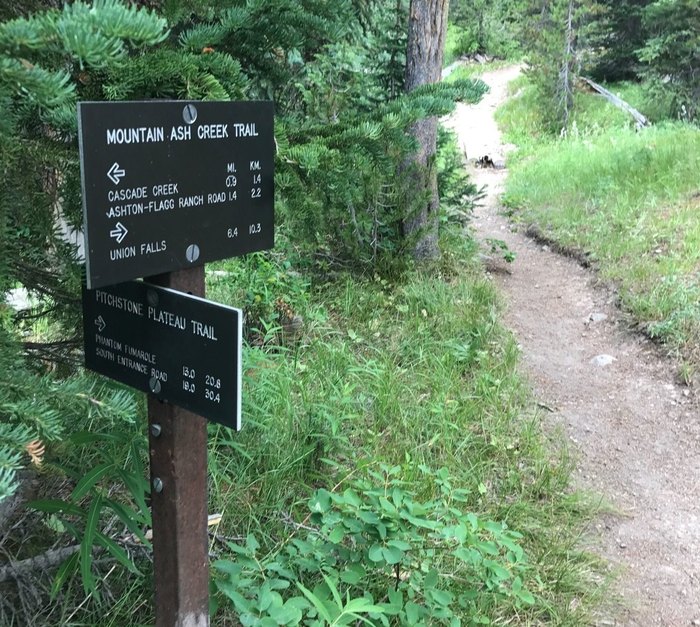 Union falls trail outlet yellowstone