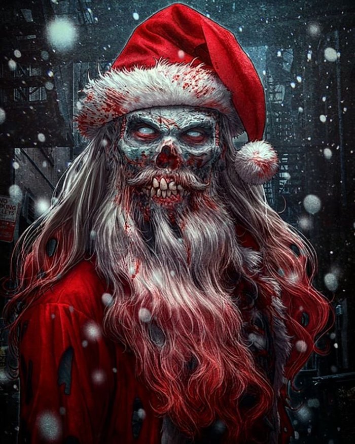 scary christmas pictures