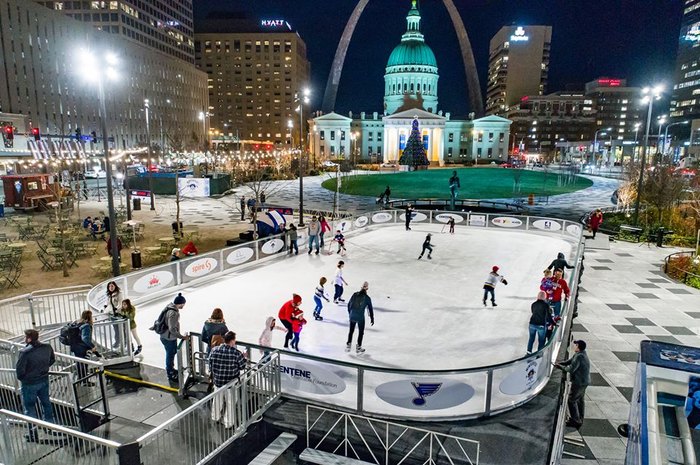 Tims Travels: Winterfest 'Pop-Up' Ice Rink at Kiener Plaza