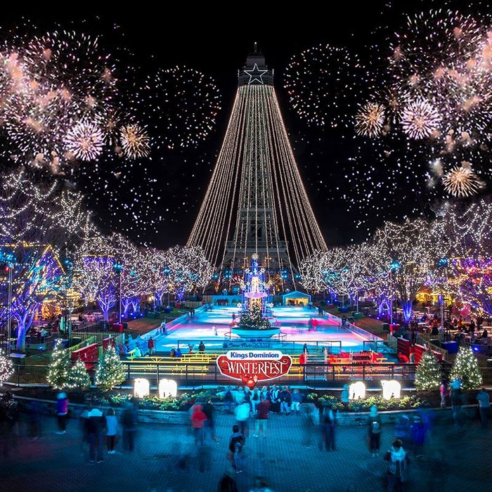 Kings Dominion WinterFest Ice Skating In Virginia