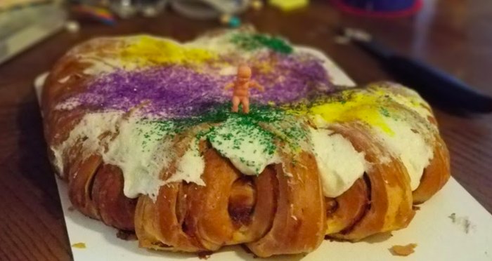 Bavarian Cream Filled King Cake