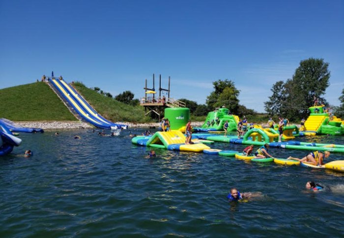 inflatable water playground