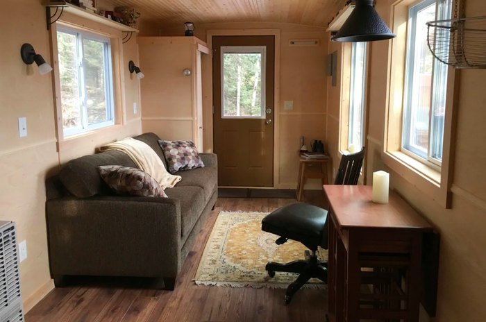 You'll Love The View When You Stay In This Train Caboose Cabin In Minnesota