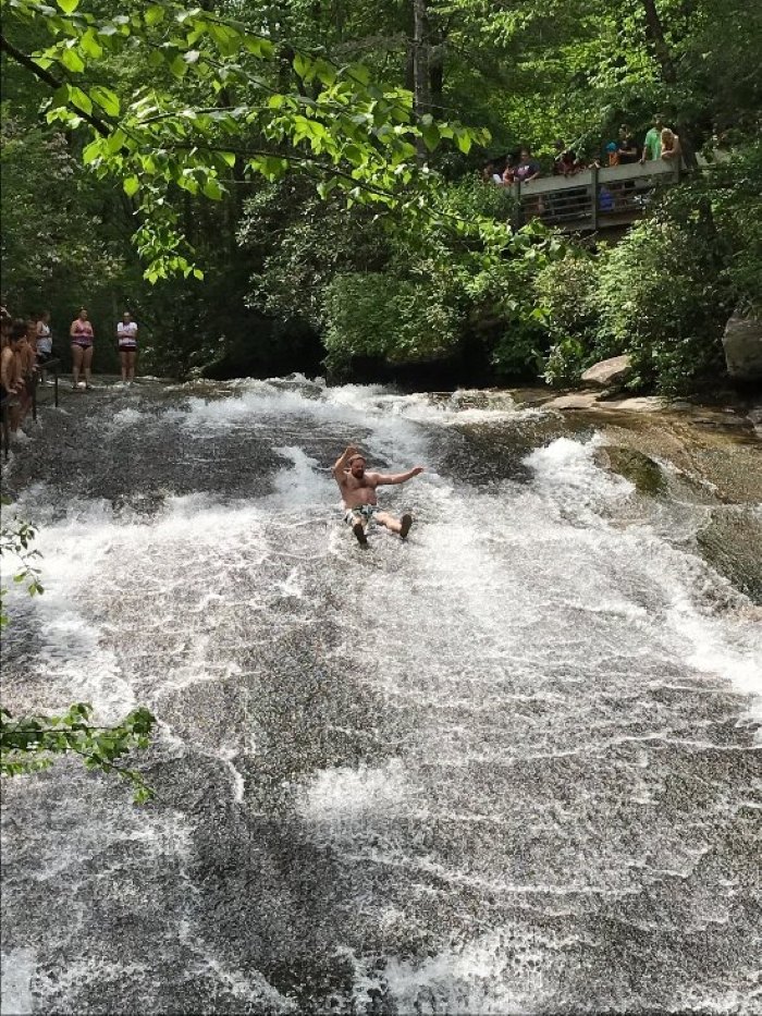 are dogs allowed at sliding rock nc