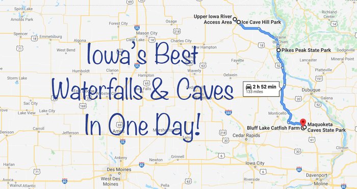 Iowa Caves And Waterfalls Road Trip