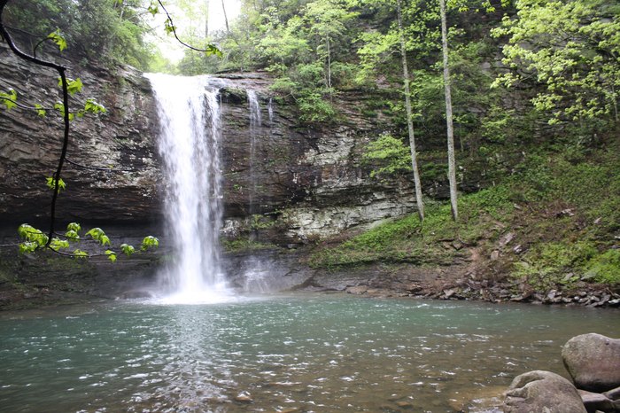 Cherokee Falls waterfall in Georgia state park