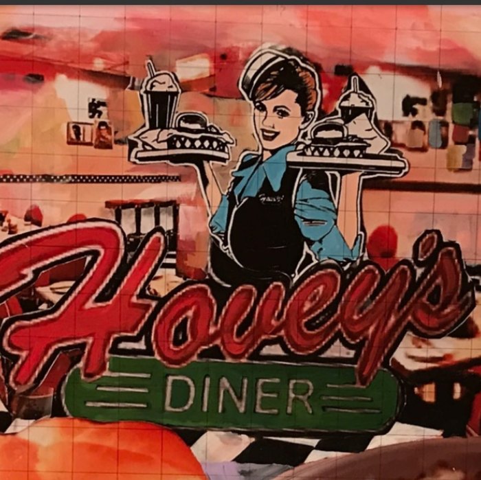 Hovey's Diner Signage Illinois